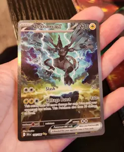 Pokemon TCG Zekrom EX Sir 166/086 SV Black Bolt English - Image 1