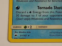 Kingdra 31/147 Holo Sun & Moon Burning Shadows Pokemon - Image 4