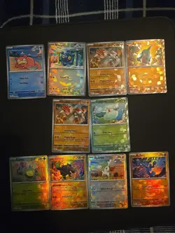 Pokemon 10 Card Lot Prismatic Evolutions 4 Masterball 6 Pokeball - Image 1