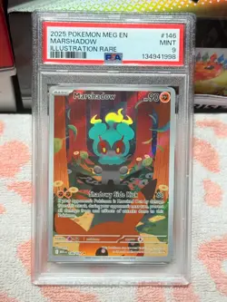 Pokemon TCG Marshadow Mega Evolution Illustration Rare Card 146/132 PSA 9 - Image 5