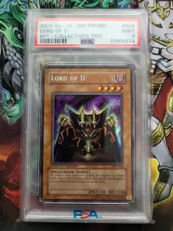 PSA 9 YuGiOh Lord of D. BPT-004 Limited Edition Secret Rare MINT - Image 1