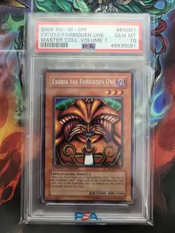 2004 YuGiOh Exodia the Forbidden One MC1-EN001 Graded PSA 10 GEM MINT Secret - Image 1