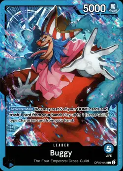 One Piece TCG • Buggy ST09-042 • Alternate Artwork-Leader • ENG/NM - Image 1