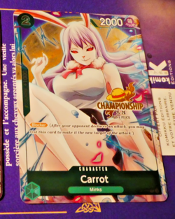 One Piece English Card Game Championship Holo Carte P-070 Carrot En Mint - Image 1