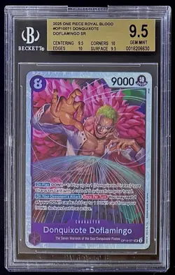 BGS 9.5 One Piece OP10-071 SR Donquixote Doflamingo - English-Royal Blood-Graded - Image 1