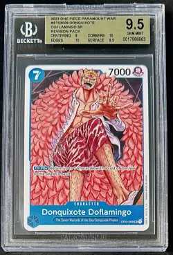 BGS 9.5 One Piece ST03-009 SR Donquixote Doflamingo - English - Paramount War - Image 1