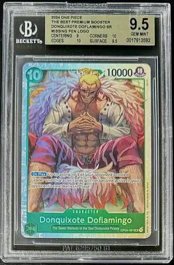 BGS 9.5 One Piece OP04-031 SR Donquixote Doflamingo - English - PRB01 - Graded - Image 1