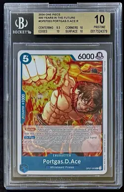 BGS 10 One Piece OP07-053 R Portagas.D.Ace - English - 500 Years in the Future - Image 1