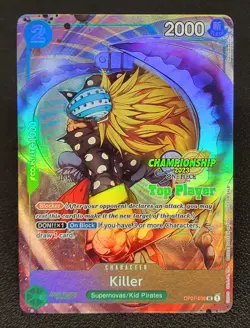 One Piece CS 2023 Killer Championship Top Player OP01-039 UC Near Mint NM - Image 1
