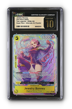 ONE PIECE Jewelry Bonney (Parallel) OP08-105 Two Legends Foil CGC 10 PRISTINE - Image 1