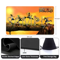 One Piece Playmat + Free Storage Bag Non-Slip Rubber 24x14 in +122HZWzone (11) - Image 2