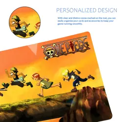 One Piece Playmat + Free Storage Bag Non-Slip Rubber 24x14 in +122HZWzone (11) - Image 3