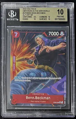 BGS 10 One Piece OP09-009 SR* Benn.Beckman Alt Art - English- Emperors New World - Image 1
