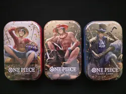 Set of 3 One Piece TCG Card Game - Mini Tins Vol.2 English OP 13 Art Set All 3 - Image 1