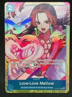 ONE PIECE TCG CARD - Love Mellow Boa Hancock Alt Art PROMO NEAR MINT English - Image 1