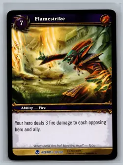 World of Warcraft TCG Flamestrike #54/361 WOW CCG Heroes of Azeroth - Image 1