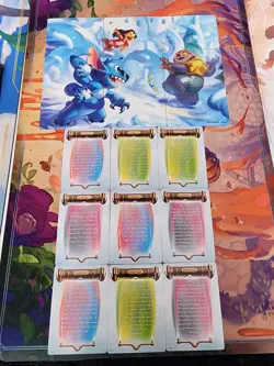 Lorcana - Winterspell - Puzzle & Lore Cards - Complete Set - Lilo And Stitch - - Image 1