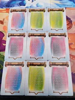 Lorcana - Winterspell - Puzzle & Lore Cards - Complete Set - Lilo And Stitch - - Image 3