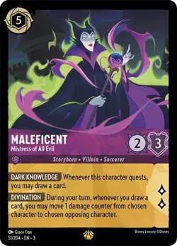MALEFICENT - Mistress of All Evil Legendary 51 EN 3 INTO INKLANDS Disney Lorcana - Image 1