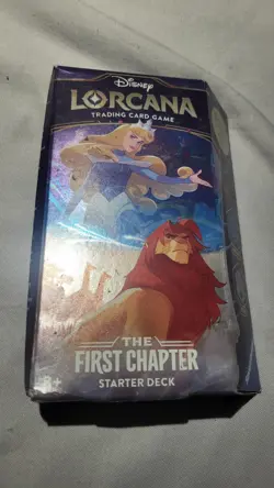 Disney Lorcana The First Chapter Starter Deck Only Sapphire & Steel Sealed Deck - Image 1