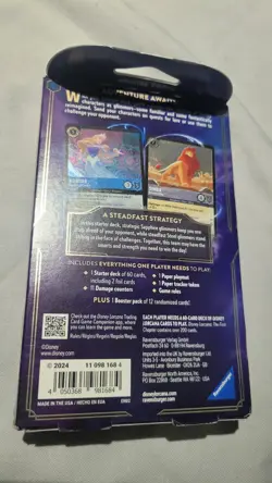 Disney Lorcana The First Chapter Starter Deck Only Sapphire & Steel Sealed Deck - Image 2