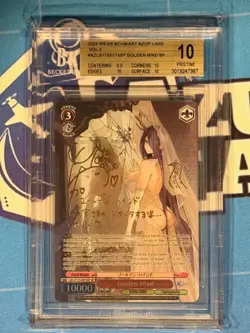 Weiss Schwarz Azur Lane Vol.2 BGS 10 Golden Hind AZL/S119-E074SP SP FOIL Mint - Image 1