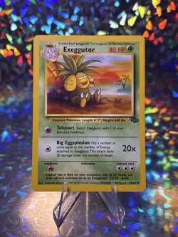Pokemon Wizards Exeggutor Card Jungle Set 35/64 Uncommon Regular English 1999 - Image 1