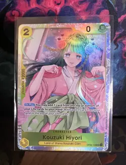 Kouzuki Hyori Super Rare One Piece Card Wings Of The Captain CCG OP06-106 SR - Image 2
