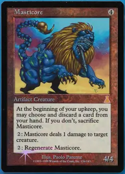 Masticore FOIL Urza's Destiny HEAVILY PLD (Reserved List MTG Magic Card) 509328 - Image 1