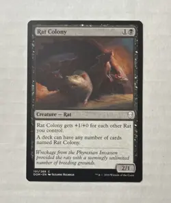 Rat Colony X1-NM/M Pack Fresh-Dominaria MTG Magic The Gathering Card English - Image 1