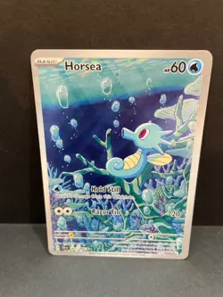 Pokemon TCG Horsea Full Art Holo Card Shrouded Fable Illustration Rare, 067/064 - Image 1