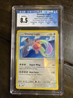 CGC 8.5 Shining Lugia SM82 Shining Legends Black Star Promo Pokemon Card - Image 1