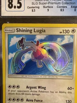 CGC 8.5 Shining Lugia SM82 Shining Legends Black Star Promo Pokemon Card - Image 2