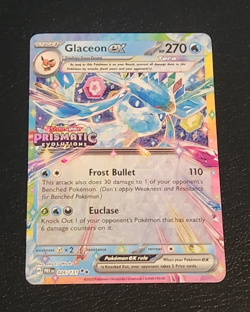 Pokemon Glaceon ex Stamped Prismatic Evolutions Card ( #026/131 Surprise Box NM) - Image 1
