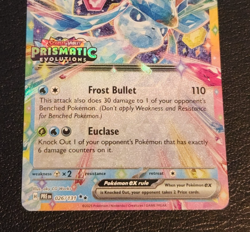 Pokemon Glaceon ex Stamped Prismatic Evolutions Card ( #026/131 Surprise Box NM) - Image 3
