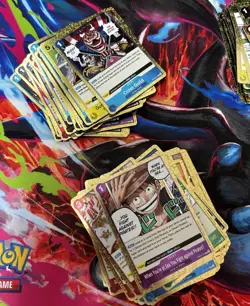 One Piece Card TCG: 287 LOT GOLD FOIL EVENT CARD LOT - Image 2