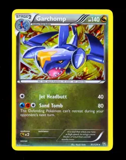 2012 Pokemon GARCHOMP Dragons Exalted COSMOS HOLO Black & White Set Card 91/124 - Image 1
