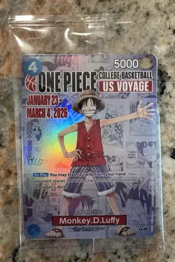 USPS PRIORITY. SEALED One Piece Monkey D. Luffy Promo Card St John’s St Johns - Image 1