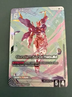Gundam Aerial Rebuild GD01-067 LR+ FOIL - Newtype Rising - Gundam Card Game - Image 1