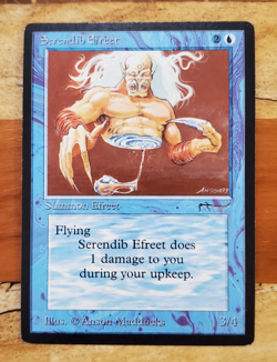 Magic the Gathering Serendib Efreet Arabian Nights MTG MP - Image 1