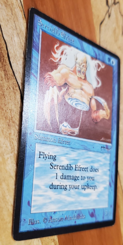 Magic the Gathering Serendib Efreet Arabian Nights MTG MP - Image 5