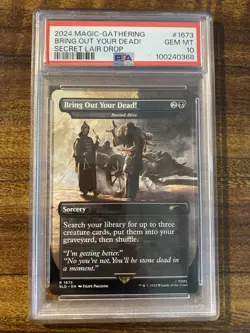 MTG✨BRING OUT YOUR DEAD! (Buried Alive) Brdless Art✨SLD X Monty Python PSA 10 - Image 1