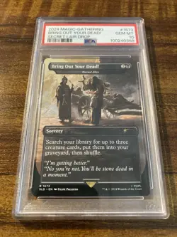 MTG✨BRING OUT YOUR DEAD! (Buried Alive) Brdless Art✨SLD X Monty Python PSA 10 - Image 5