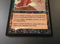 MTG Mercadian Masques 162 Snuff Out Foil LP - Image 4