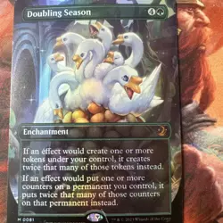 Doubling Season Anime Borderless WoE Enchanting Tales lightly played FOIL - Image 1