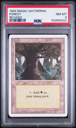 1994 MTG REVISED FOREST PSA 8 - Image 1