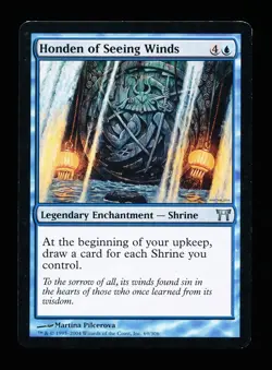 * * 1x Honden of Seeing Winds x1 * * Champions of Kamigawa MTG VLP to NM - Image 1