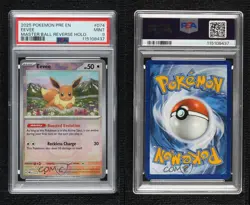 Eevee Master Ball Foil Pokemon Prismatic Evolutions PRE PSA 9 MINT - Image 3
