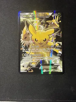 2016 Pokemon XY Pikachu EX Red Blue Collection Xy124 Promo NM- - Image 1