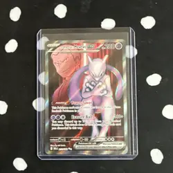 🔥Team Rocket's Mewtwo ex 213/182 DRI Full Art Rare Pokemon TCG Near Mint🔥 - Image 1